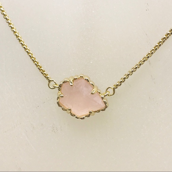 kendra scott rose quartz necklace, hot 